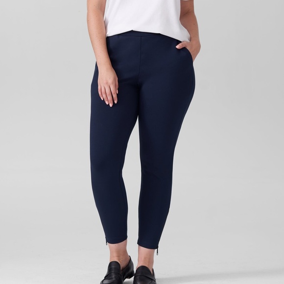 Universal Standard Moro Pocket Signature Ankle Zip Ponte Pants in Blue - Sz 6-8 - Picture 1 of 11